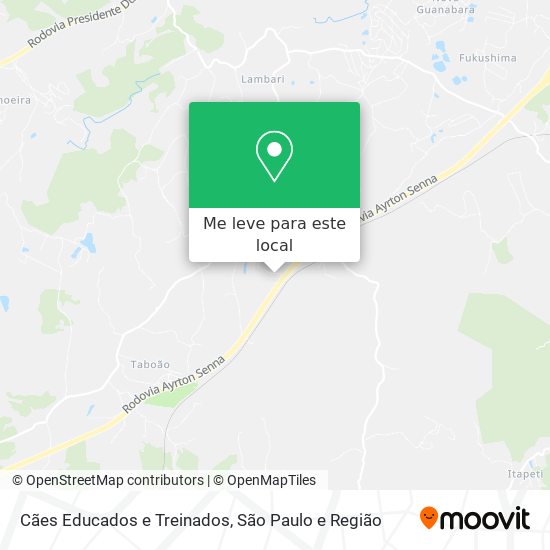 Cães Educados e Treinados mapa