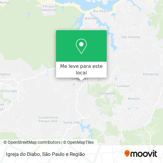 Igreja do Diabo mapa