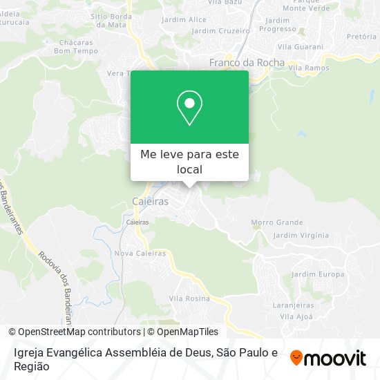 Igreja Evangélica Assembléia de Deus mapa