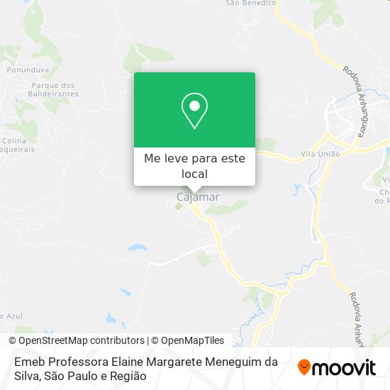 Emeb Professora Elaine Margarete Meneguim da Silva mapa