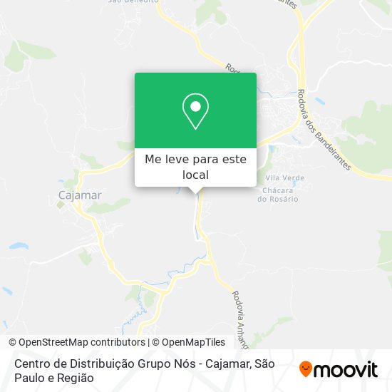 Centro de Distribuição Grupo Nós - Cajamar mapa