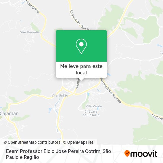 Eeem Professor Elcio Jose Pereira Cotrim mapa