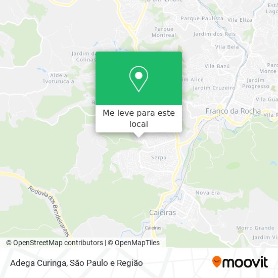 Adega Curinga mapa