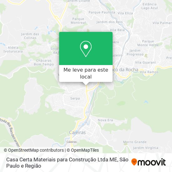 Casa Certa Materiais para Construção Ltda ME mapa