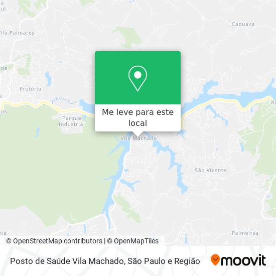 Posto de Saúde Vila Machado mapa