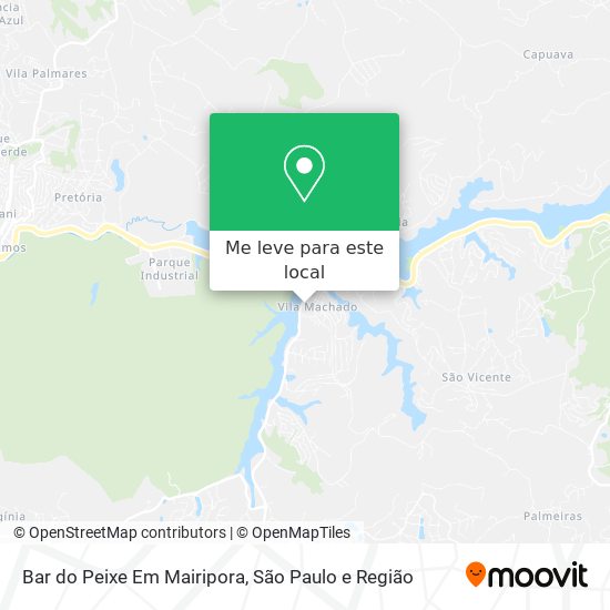 Bar do Peixe Em Mairipora mapa