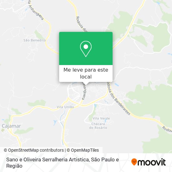 Sano e Oliveira Serralheria Artistica mapa