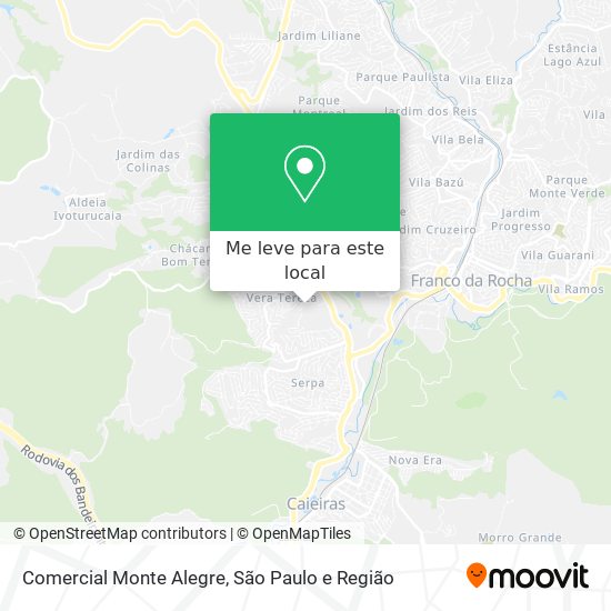 Comercial Monte Alegre mapa