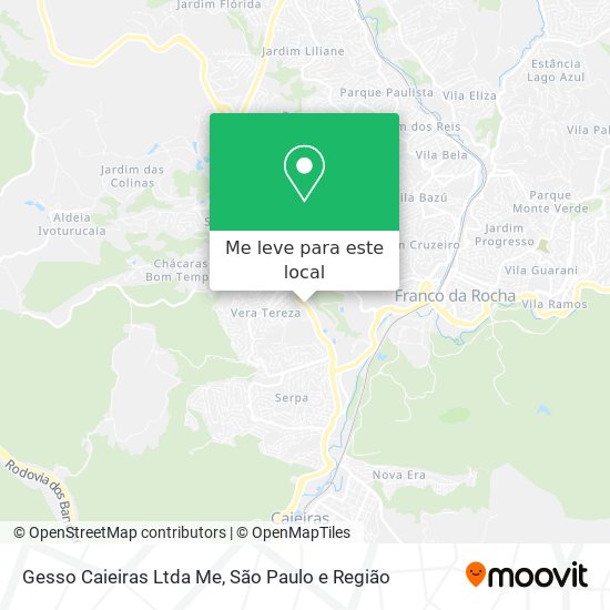 Gesso Caieiras Ltda Me mapa