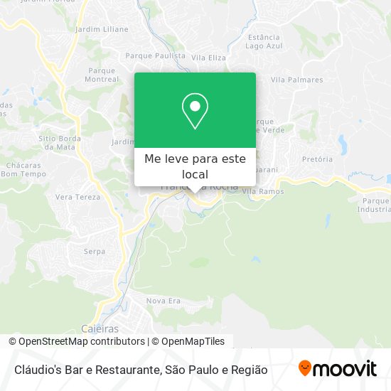 Cláudio's Bar e Restaurante mapa