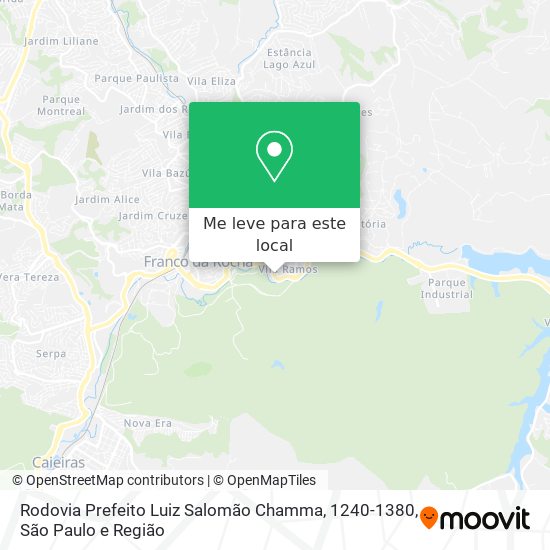 Rodovia Prefeito Luiz Salomão Chamma, 1240-1380 mapa