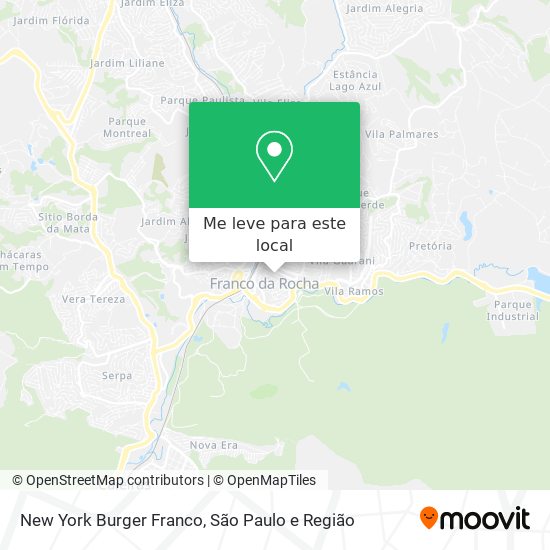 New York Burger Franco mapa