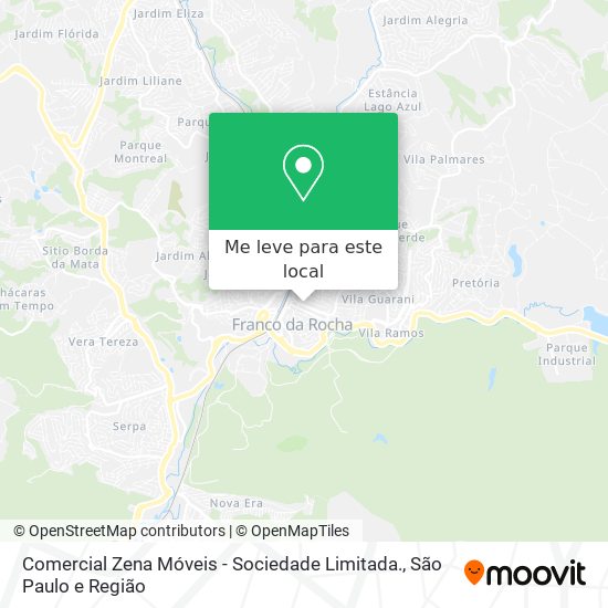 Comercial Zena Móveis - Sociedade Limitada. mapa
