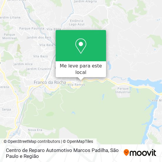 Centro de Reparo Automotivo Marcos Padilha mapa