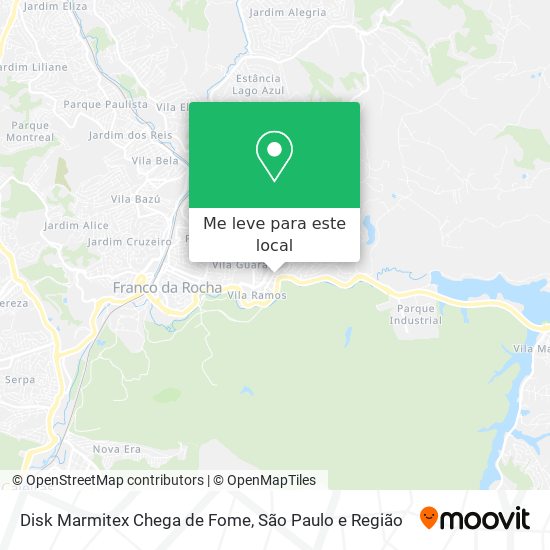 Disk Marmitex Chega de Fome mapa
