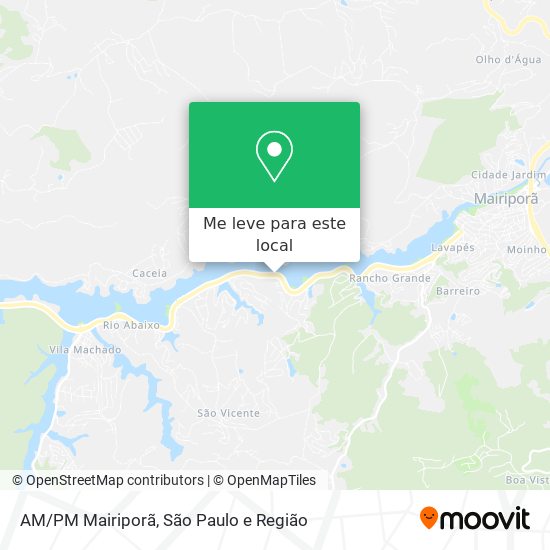 AM/PM Mairiporã mapa