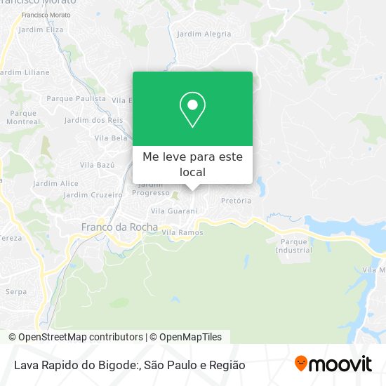 Lava Rapido do Bigode: mapa