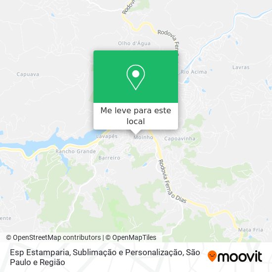 Esp Estamparia, Sublimação e Personalização mapa