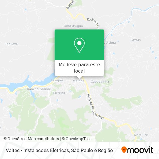 Valtec - Instalacoes Eletricas mapa