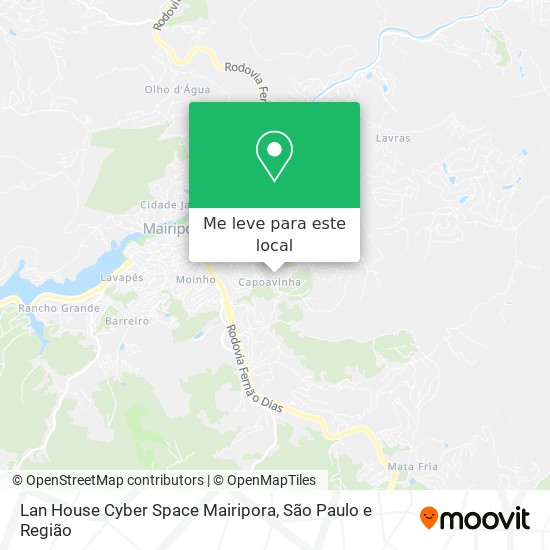 Lan House Cyber Space Mairipora mapa