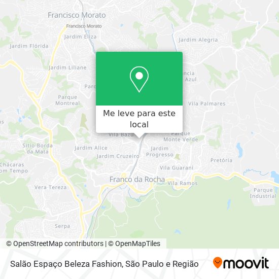 Salão Espaço Beleza Fashion mapa