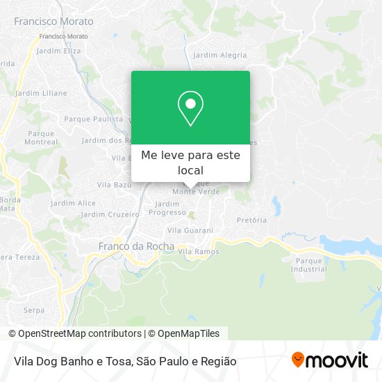 Vila Dog Banho e Tosa mapa