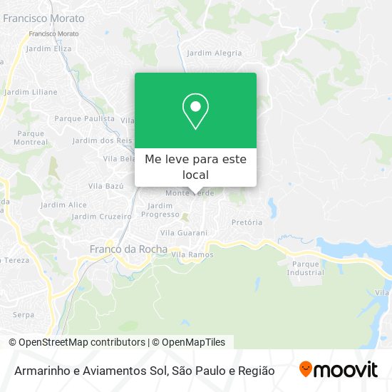Armarinho e Aviamentos Sol mapa