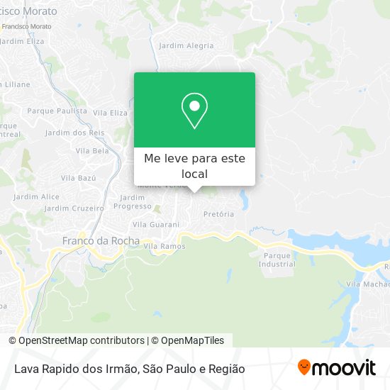 Lava Rapido dos Irmão mapa