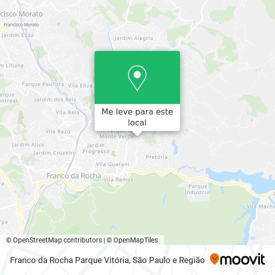 Franco da Rocha Parque Vitória mapa
