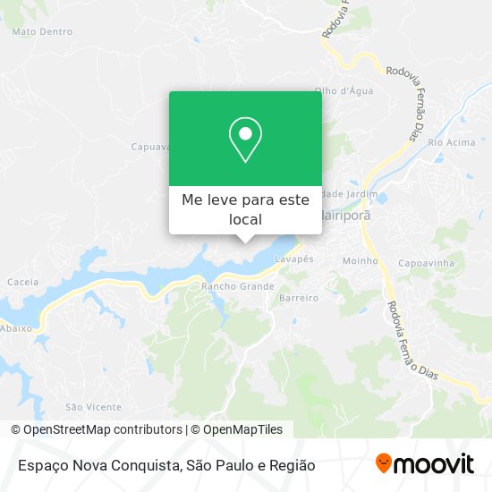 Espaço Nova Conquista mapa