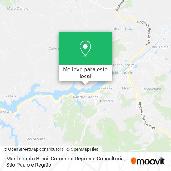 Mardeno do Brasil Comercio Repres e Consultoria mapa