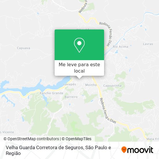 Velha Guarda Corretora de Seguros mapa