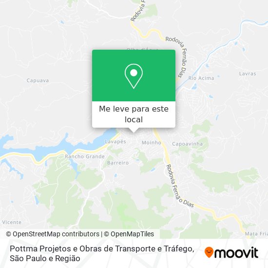 Pottma Projetos e Obras de Transporte e Tráfego mapa