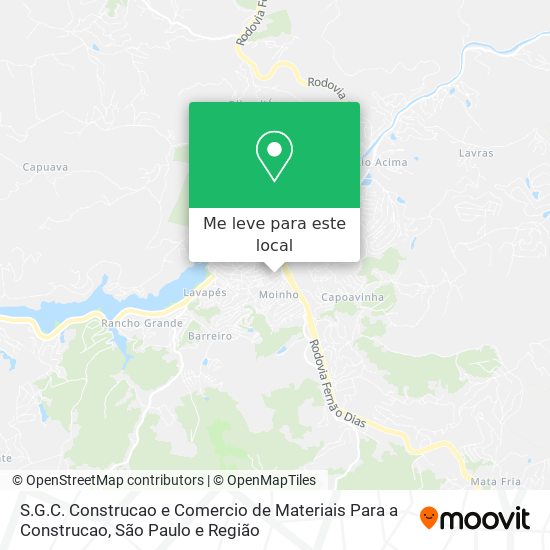 S.G.C. Construcao e Comercio de Materiais Para a Construcao mapa