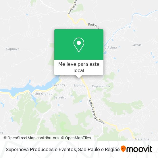 Supernova Producoes e Eventos mapa