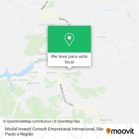 Modal Investt Consult Empresarial Intrnacional mapa