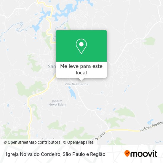 Igreja Noiva do Cordeiro mapa