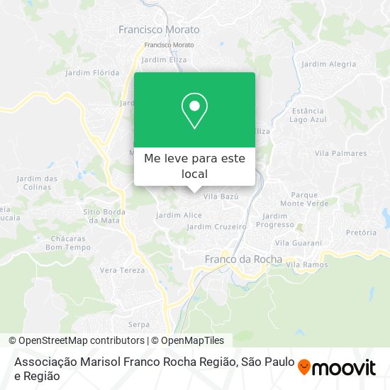 Associação Marisol Franco Rocha Região mapa