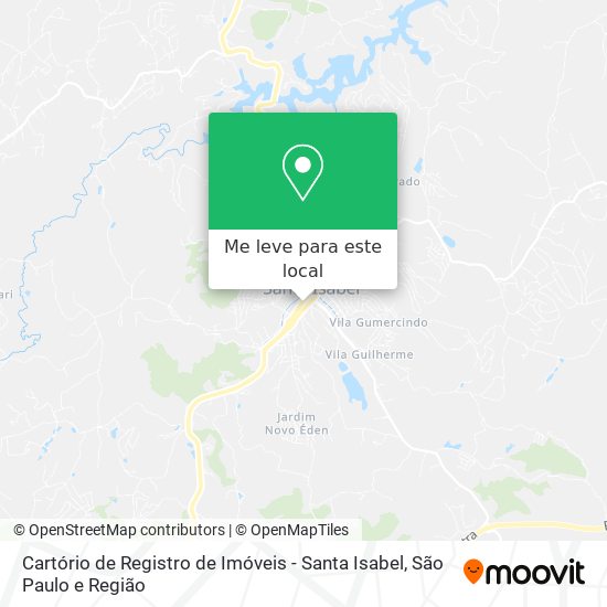 Cartório de Registro de Imóveis - Santa Isabel mapa