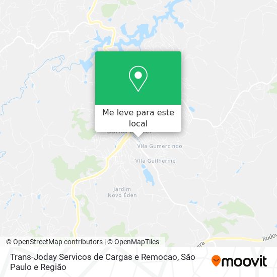 Trans-Joday Servicos de Cargas e Remocao mapa