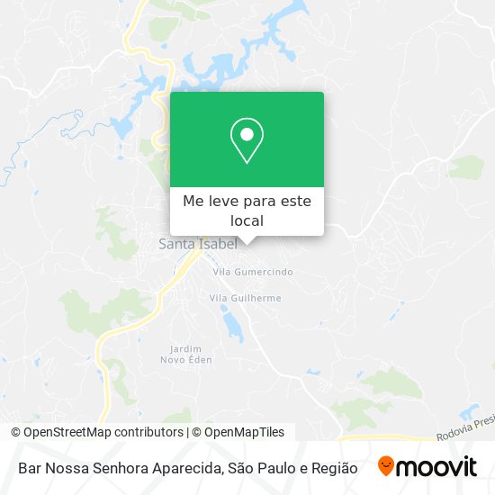 Bar Nossa Senhora Aparecida mapa