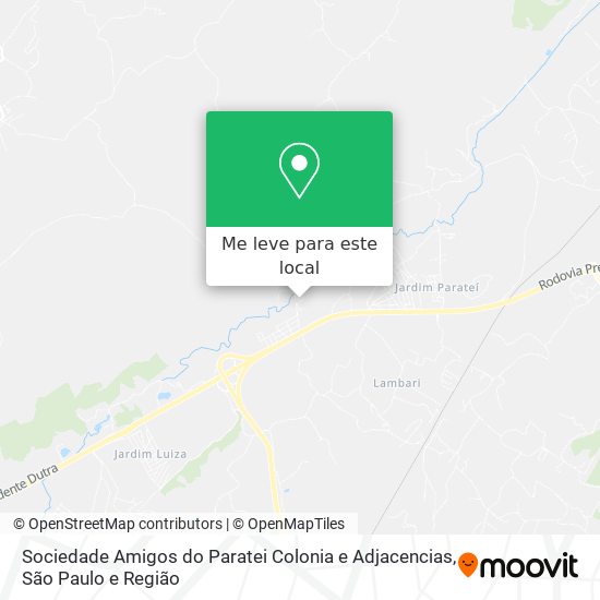 Sociedade Amigos do Paratei Colonia e Adjacencias mapa