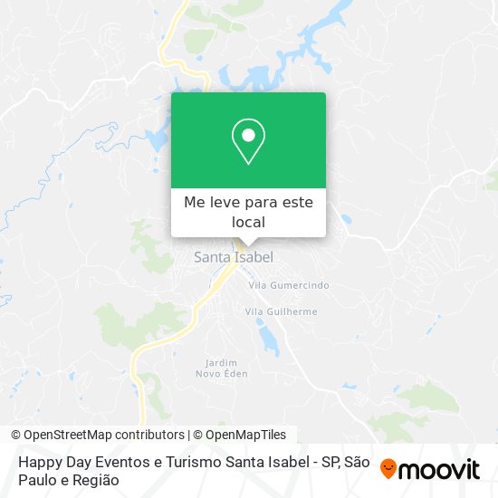 Happy Day Eventos e Turismo Santa Isabel - SP mapa