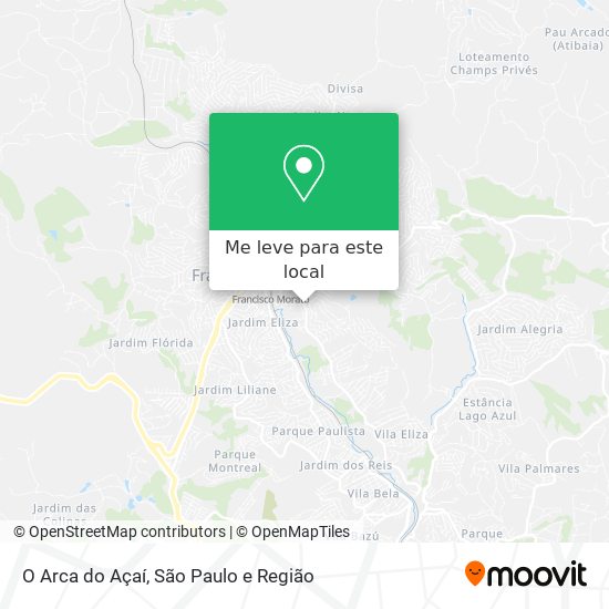 O Arca do Açaí mapa