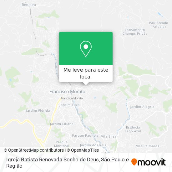 Igreja Batista Renovada Sonho de Deus mapa