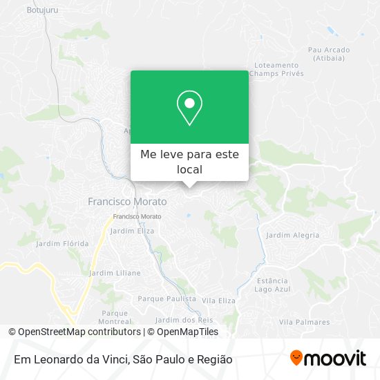 Em Leonardo da Vinci mapa
