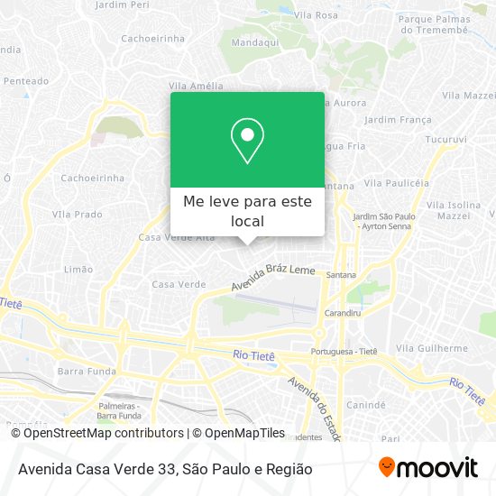 Avenida Casa Verde 33 mapa