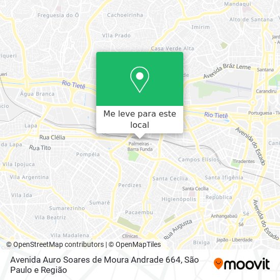 Avenida Auro Soares de Moura Andrade 664 mapa