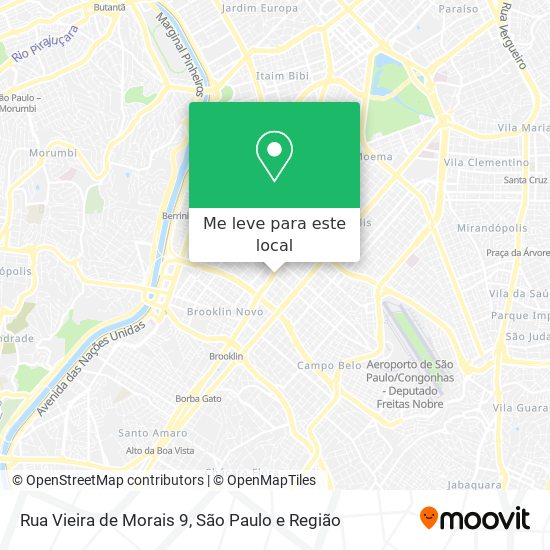 Rua Vieira de Morais 9 mapa