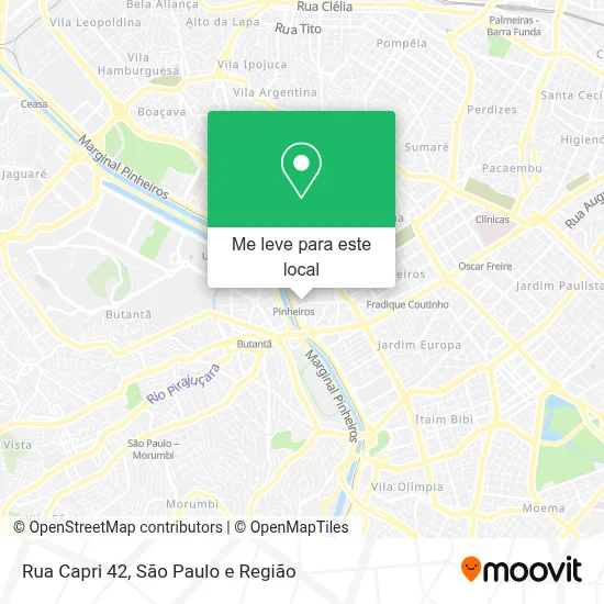 Rua Capri 42 mapa